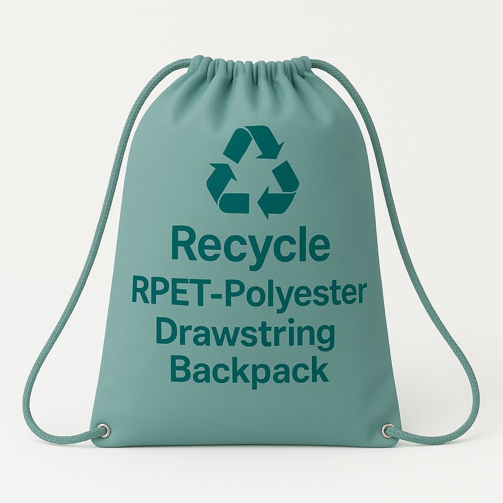 RPET Drawstring Bag with Metal Eyelets